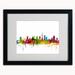 Trademark Fine Art 'Bristol England Skyline II' by Michael Tompsett Framed Graphic Art Canvas | 16 H x 20 W x 0.5 D in | Wayfair MT0448-B1620MF