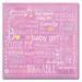 Trademark Fine Art 'Baby Girl' Textual Art on Wrapped Canvas Canvas | 14 H x 14 W x 2 D in | Wayfair ALI13692-C1414GG