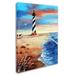 Trademark Fine Art 'Cape Hatteras & Sea Oats' Print on Wrapped Canvas in White/Black | 47 H x 35 W x 2 D in | Wayfair ALI15553-C3547GG