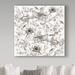 Trademark Fine Art 'Bird Toile Sepia' Graphic Art Print on Wrapped Canvas in Black/White | 24 H x 24 W x 2 D in | Wayfair ALI20678-C2424GG