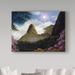 Trademark Fine Art 'Green Mountain Scene' Oil Painting Print on Wrapped Canvas Metal | 24 H x 32 W x 2 D in | Wayfair ALI20256-C2432GG