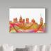 Trademark Fine Art 'Atlanta Georgia Skyline' Graphic Art Print on Wrapped Canvas Canvas | 12 H x 19 W x 2 D in | Wayfair MW00658-C1219GG