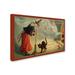 Trademark Fine Art Halloween Witch & Cat by Vintage Apple - Vintage Advertisement Print on Canvas Canvas | 12 H x 19 W x 2 D in | Wayfair