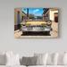 Trademark Fine Art 'Classic Golden Car IV' Photographic Print on Wrapped Canvas in White | 30 H x 47 W x 2 D in | Wayfair PH00736-C3047GG