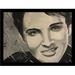 Buy Art For Less 'Elvis' Framed Acrylic Painting Print Paper in Black | 12 H x 16 W x 1 D in | Wayfair IF EDC316 16x12 1.25 Black