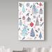 The Holiday Aisle® Tibay Christmas Trees' Watercolor Painting Print on Wrapped Canvas in White | 47 H x 30 W x 2 D in | Wayfair ALI21164-C3047GG