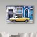Trademark Fine Art 'Yellow Classic Car in Havana' Photographic Print on Wrapped Canvas Canvas | 12 H x 19 W x 2 D in | Wayfair PH00597-C1219GG