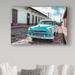 Trademark Fine Art 'Plymouth Classic Car II' Photographic Print on Wrapped Canvas Canvas | 12 H x 19 W x 2 D in | Wayfair PH00719-C1219GG