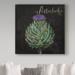 Trademark Fine Art 'Medley Artichoke' Vintage Advertisement on Wrapped Canvas in Black | 35 H x 35 W x 2 D in | Wayfair ALI25809-C3535GG