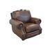 Club Chair - Westland and Birch Winchester 121.92Cm Wide Top Grain Leather Club Chair Wood/Genuine Leather in Gray/Black | Wayfair Winchester-C-4