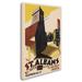 Trademark Fine Art 'Saint Albans London' Vintage Advertisement on Wrapped Canvas Metal | 32 H x 22 W x 2 D in | Wayfair ALI6276-C2232GG