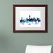 Ivy Bronx 'Austin Texas Skyline II' Framed Graphic Art on Canvas Canvas, Wood in Blue | 11 H x 14 W x 0.5 D in | Wayfair IVYB6582 40339587