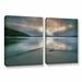 ArtWall At Ease by Steve Ainsworth 2 Piece Photographic Print on Wrapped Canvas Set Metal in Blue/Gray | 32 H x 48 W x 2 D in | Wayfair