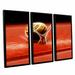 ArtWall Lindsey Janich's 3 Piece Framed Graphic Art on Canvas Set Canvas, Cotton in Black/Red | 36 H x 54 W x 2 D in | Wayfair 0jan046c3654f