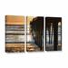 ArtWall Fishing Pier by Steve Ainsworth 3 Piece Photographic Print on Gallery Wrapped Canvas Set Canvas in Gray/Orange | Wayfair 0ain052c3654w