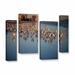 ArtWall '0763A' by Lindsey Janich 4 Piece Photographic Print on Wrapped Canvas Set Canvas in Blue/Brown | 24 H x 36 W x 2 D in | Wayfair