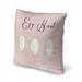 KAVKA DESIGNS Egg Hunt Geometric Throw Pillow Eco-Fill/Microfiber in Pink/White/Black | 18 H x 18 W x 4 D in | Wayfair FPL-BS18-18X18-TEL8209