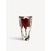 Kosta Boda Tattoo Clear/10" Glass Table Vase Glass in Red | 10 H x 5.5 W x 5.5 D in | Wayfair 7041006