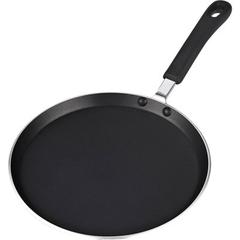 Cook N Home 10.2" Non-Stick Crepe Pan Non Stick/Enameled Cast Iron/Cast Iron in Black/Gray | 1 H in | Wayfair 2434