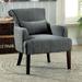 Armchair - Hokku Designs Marlow 73.66Cm Wide Armchair Wood/Polyester/Fabric in Gray | 34.5 H x 29 W x 33.5 D in | Wayfair JEG-BD7224HZ