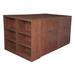 Latitude Run® Legacy Stand Up Lateral File Quad w/ Bookcase End Wood in Brown | 42 H x 85 W x 46 D in | Wayfair LDER1106 41506991