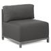 Slipper Chair - Latitude Run® Woodsen 30.5" Wide Polyester Slipper Chair Polyester in Gray | 30 H x 30.5 W x 32.5 D in | Wayfair LATT7192 38592776
