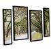Loon Peak® 'Oak Trees w/ Spanish Moss in Savannah Georgia 2' by Cody York 4 Piece Framed Photographic Print on Wrapped Canvas Set Canvas | Wayfair