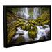 Loon Peak® 'Proxy Falls Oregon 2' by Cody York Framed Photographic Print on Wrapped Canvas in Brown/Green/White | 12 H x 18 W x 2 D in | Wayfair
