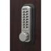 Lockey USA LockeyUSA 2500 Mechanical Keyless Combination Sliding Patio Door Hook Bolt in Gray | 5.63 H x 1.63 W x 1.63 D in | Wayfair 2500-SN