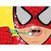 Louis Leonard Art 'Spiderman I' Graphic Art Print on Canvas Metal in Red/Yellow | 24 H x 32 W x 1.5 D in | Wayfair 4124