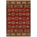 White 36 x 0.5 in Area Rug - Loon Peak® Grassy Ridge Southwestern Hand-Knotted Wool Rust Area Rug Wool | 36 W x 0.5 D in | Wayfair