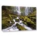 Loon Peak® 'Proxy Falls Oregon 6' by Cody York Photographic Print on Wrapped Canvas Metal in Brown/Green/White | 32 H x 48 W x 2 D in | Wayfair
