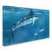 Longshore Tides '0650 Marlin' Print on Wrapped Canvas in White | 30 H x 47 W x 2 D in | Wayfair LNTS1825 39249538