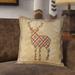 Loon Peak® Jamari Country Cabin Bear Plaid Outdoor Throw Pillow Polyester/Polyfill blend | 20 H x 20 W x 20 D in | Wayfair LOPK2351 40673058