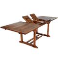 Longshore Tides Humphrey 5-Piece Twin Butterfly Leaf Teak Extension Outdoor Table Folding Arm Set Wood/Teak in Brown/White | 30 H x 72 W x 36 D in | Wayfair