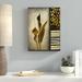 Latitude Run® Gold Lily 1 by Light Box Journal - Graphic Art Print on Canvas in White/Black | 47 H x 35 W x 2 D in | Wayfair LRUN3378 39246613