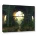 Latitude Run® 'Bridge Under The Bridge' Photographic Print on Wrapped Canvas in White | 36 H x 48 W x 2 D in | Wayfair LTDR7244 41003620