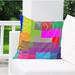 Latitude Run® Balog Cotton Outdoor Geometric 16" Throw Pillow Eco-Fill/Polyester | 16 H x 16 W x 4 D in | Wayfair LRUN4681 39379169