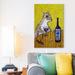 Latitude Run® Gray Squirrel Wine Bar by Jay Schmetz - Print on Canvas Metal in Brown/Yellow | 60 H x 40 W x 1.5 D in | Wayfair LRUN7785 39758169
