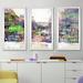 Latitude Run® Amsterdam III' Framed Graphic Art on Canvas Print on Canvas Multi-Piece Image on Acrylic in Indigo | 25.5 H x 40.5 W x 1 D in | Wayfair