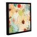 Latitude Run® Beautiful Flowers II 2 Framed Painting Print on Wrapped Canvas in Blue/Orange/Red | 18 H x 18 W x 2 D in | Wayfair LTRN5092 30800845