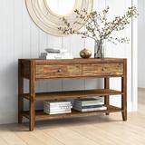 Sand & Stable™ Athena 48" Solid Wood Console Table Wood in Brown | 30 H x 48 W x 18 D in | Wayfair LRFY2091 32744092