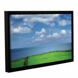 Latitude Run® Sheep Herd Framed Photographic Print Canvas in Blue/Green | 8 H x 12 W x 2 D in | Wayfair LTRN5366 33280406