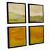 Latitude Run® Andover by Allan Friedlander - 4 Piece Print Set on Canvas in Brown/Gray/Yellow | 48 H x 48 W x 2 D in | Wayfair LTRN9927 31558202