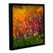 Latitude Run® Sunflowers Framed Painting Print Canvas in Green/Orange | 14 H x 14 W x 2 D in | Wayfair LTRN5064 30800751