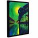 Latitude Run® Bruges Canal At Midnight Framed Painting Print Canvas in Blue/Green/Yellow | 18 H x 14 W x 2 D in | Wayfair LTRN6483 30805373