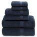 Wade Logan® Cascata 6 Piece Turkish Cotton Towel Set Terry Cloth/Turkish Cotton in Gray/Black | 27 W in | Wayfair 04DA561EE92646B1972BCB7944B97AC0