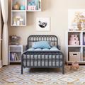 Monarch Hill Ivy Toddler Bed by Little Seeds, Metal in Gray | 27 H x 29.5 W x 54.5 D in | Wayfair 6808296COM