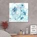 Latitude Run® 'Watercolor Blues 3' Watercolor Painting Print on Wrapped Canvas in Blue/Green/White | 18 H x 18 W x 1.5 D in | Wayfair