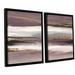 Mercer41 Gilded Storm II 2 Piece Framed Painting Print on Canvas Set Metal in Brown | 48 H x 32 W x 2 D in | Wayfair MRCR4794 32222463